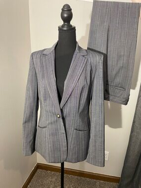 Garfield and Marks Gray Pinstripe Women’s Suit- 4/6